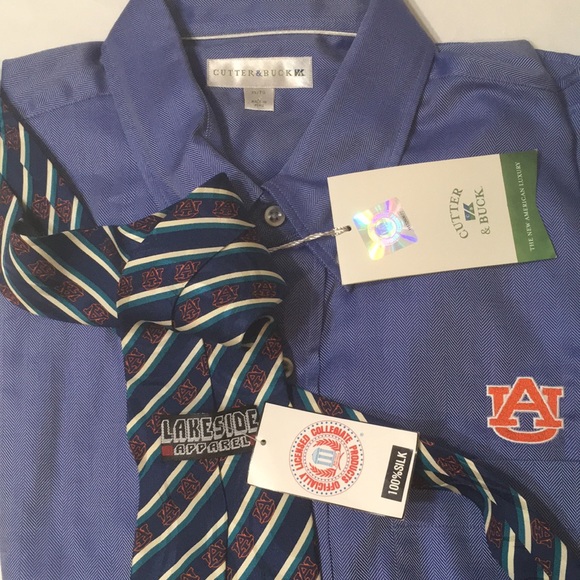 NWT Auburn University Cutter & Buck LS - Picture 3 of 9